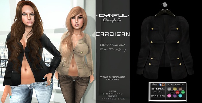 [Cynful] Cardigan - Black