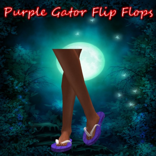 Purple Gator Flipflops