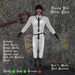 Racing suit white black