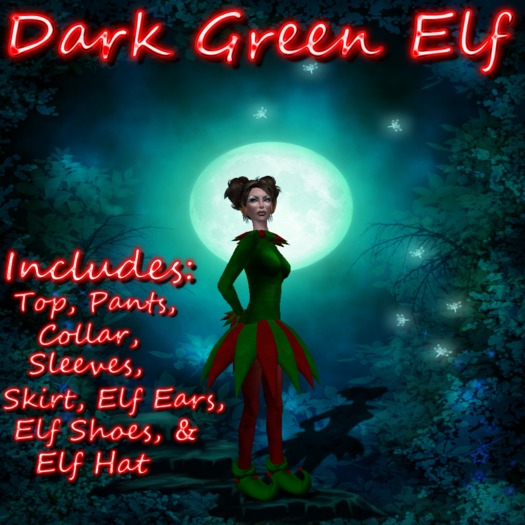 Female Dark Green Elf