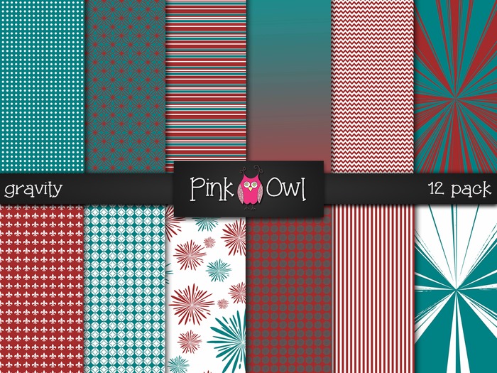 ::Pink Owl:: Gravity Full Perm Textures  [12 Pack]