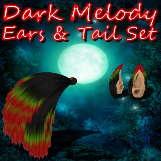 Female Dark Melody Ears & Tail Set