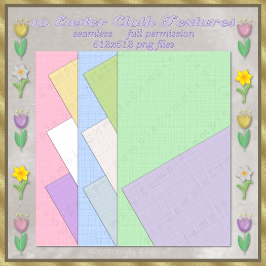 10 Easter Cloth Textures x