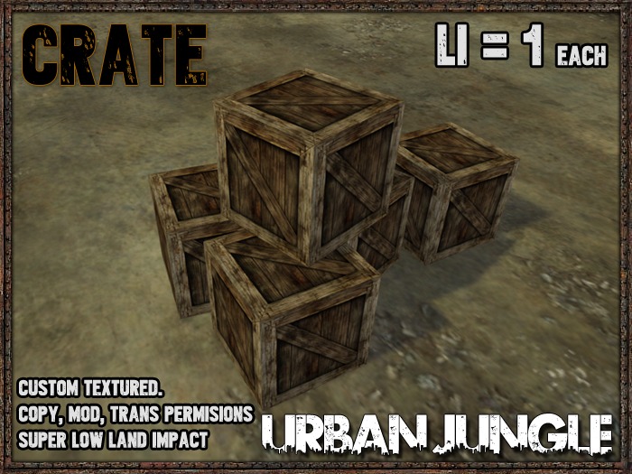 WOODEN CRATE FREEBIE - URBAN JUNGLE
