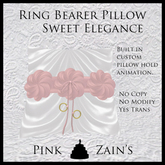 Sweet Elegance - Ring Bearer Pillow - Pink