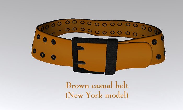 Belt  New York Model brown (mesh)