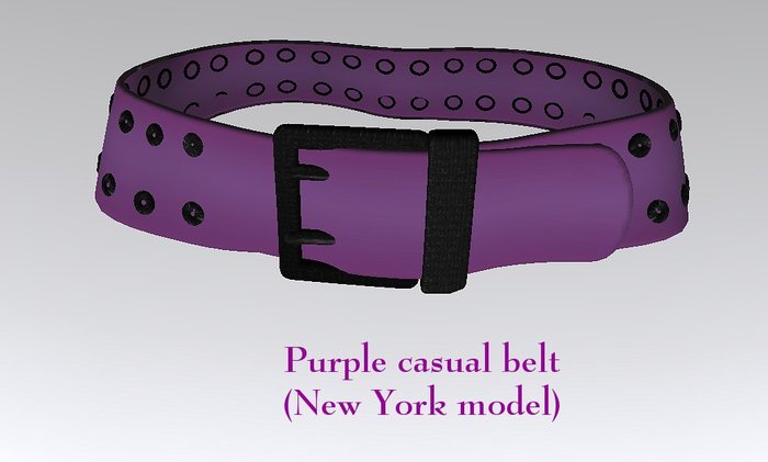 Belt  New York Model purple (mesh)