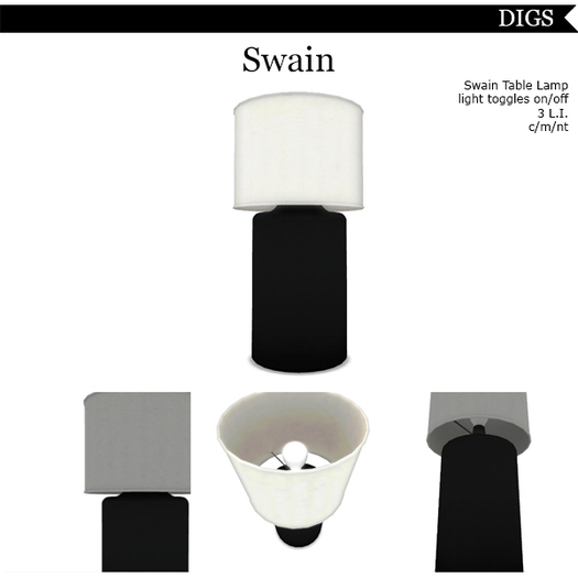 DIGS - Swain Table Lamp [MESH]