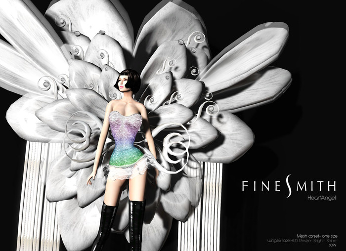 FINESMITH HeartAngel black