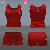SWITZERLAND - female top + shorts  (MESH)