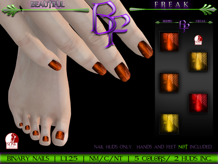 Beautiful Freak: Binary nails - 