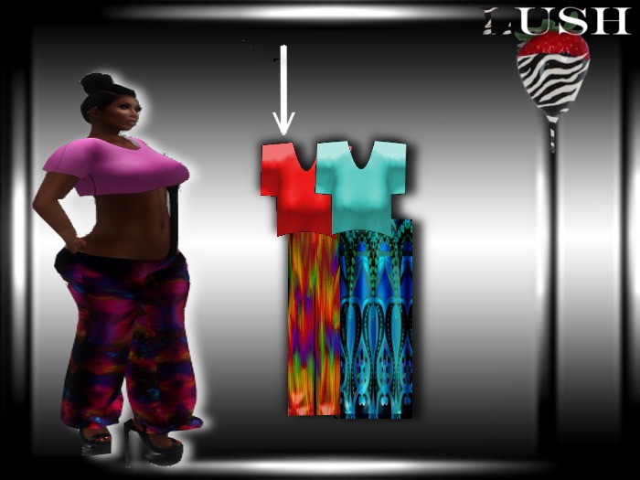 **LUSH** mesh(red) psychedelic jumpsuit