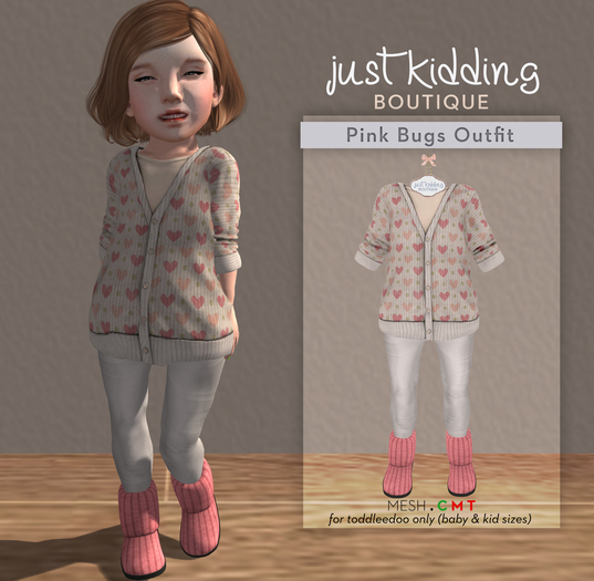 jkb: Pink Bugs Outfit