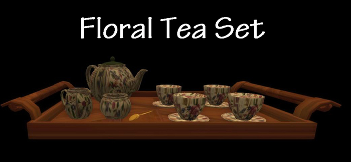 Blue China Tea Set