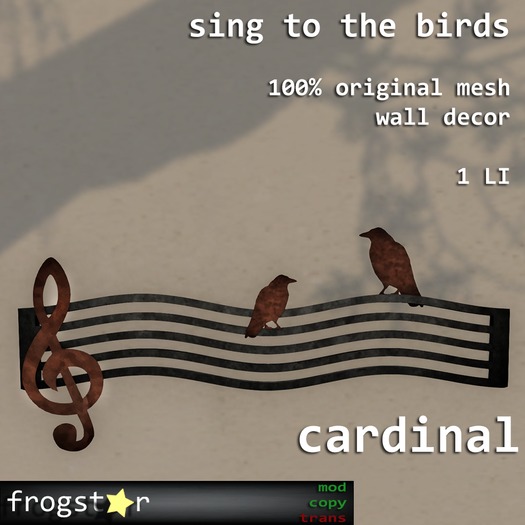 Frogstar - Sing to the Birds (Cardinal)