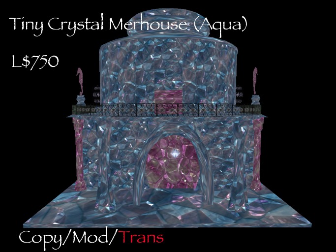 Tiny Crystal Merhouse (Aqua)