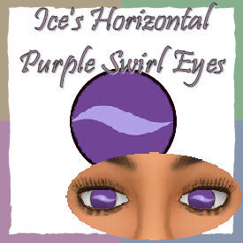Ice's Horizontal Purple Swirl Eyes