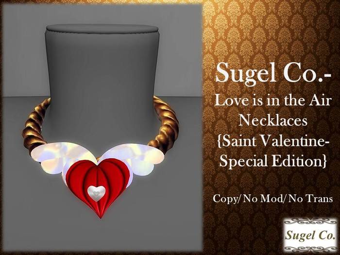Sugel Co.- Love is in the Air Necklaces