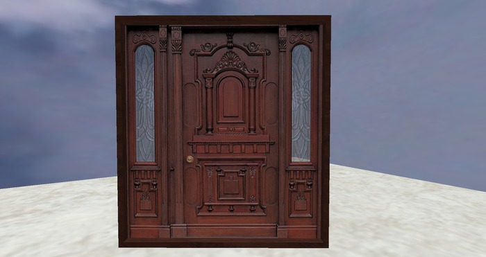 Mahogany Paneled Door corrected