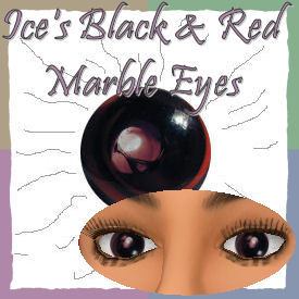 Ice's Black & Red Marble Eyes