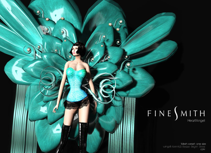 FINESMITH HeartAngel black