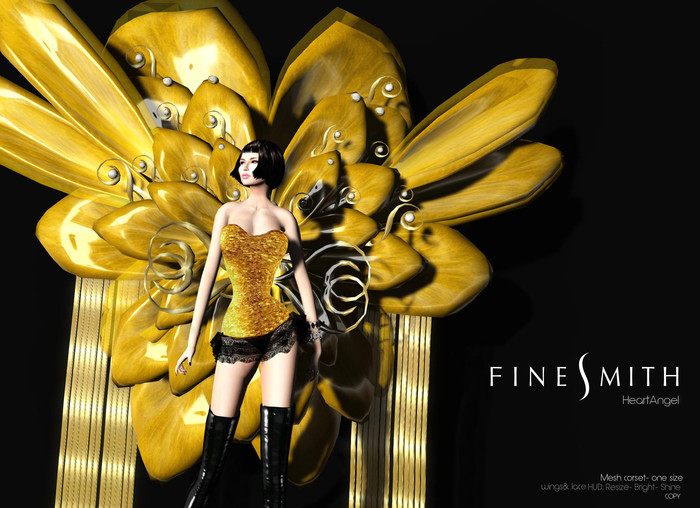 FINESMITH HeartAngel black