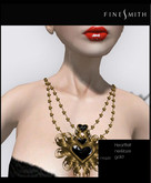 heartfelt gold necklace