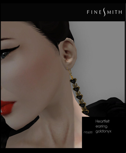 heartfelt earring gold