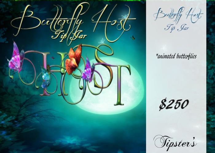 Butterfly Host Tip Jar 