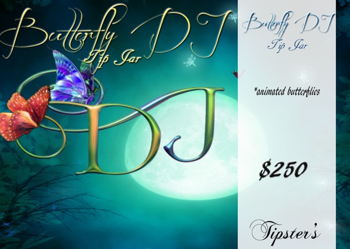 Butterfly Host Tip Jar Boxed