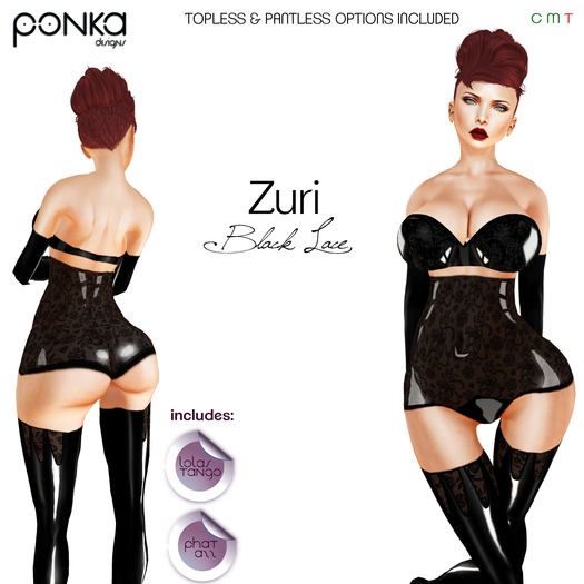 [Ponka Designs] Zuri Black Lace