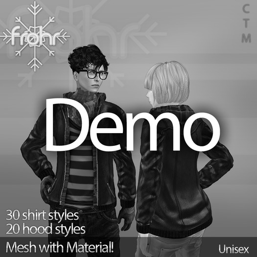 [frohr] Leather Hoodie Jacket Demo