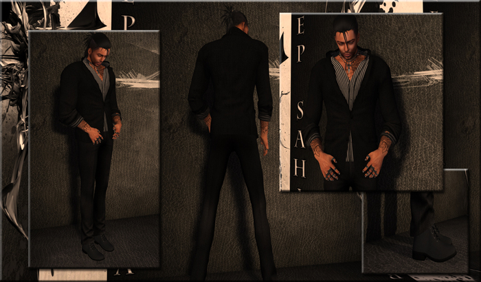 ~*DS*~ Male OutFit RUO / Black / Mesh