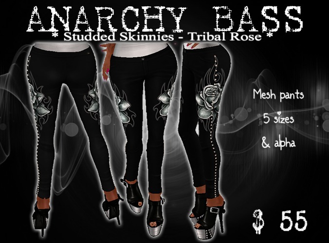 [AB] Studded Skinnies -Tribal Rose