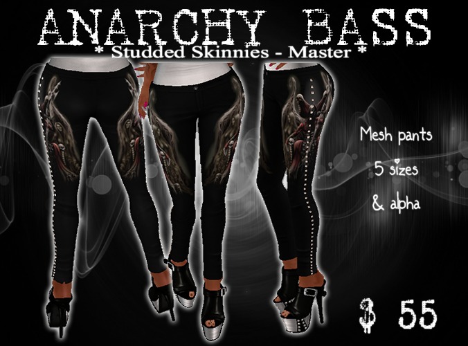[AB] Studded Skinnies -Tribal Rose