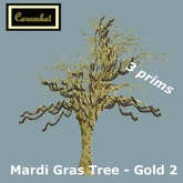Mardi Gras tree - gold 2