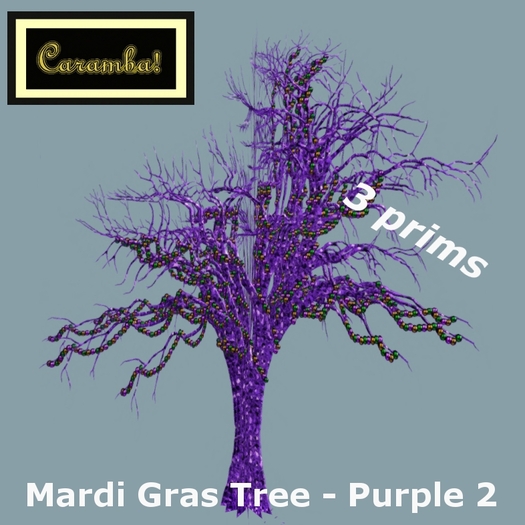 Mardi Gras tree - purple 2