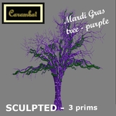 Mardi Gras tree - purple 1