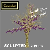 Mardi Gras tree - gold 1