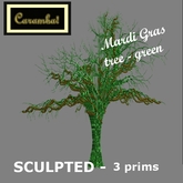 Mardi Gras tree - green 1