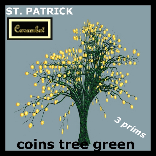 St. Patrick - coins tree (green)