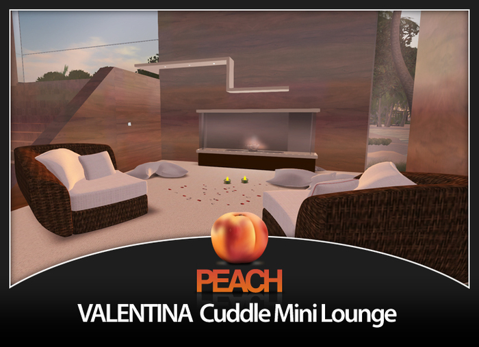 PEACH VALENTINA cuddle mini lounge