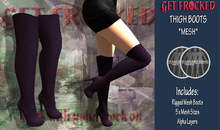 [Get Frocked] Mesh Thigh Boots - Purple