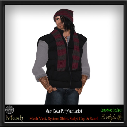 *ES* MESH Down Vest *DEMO*