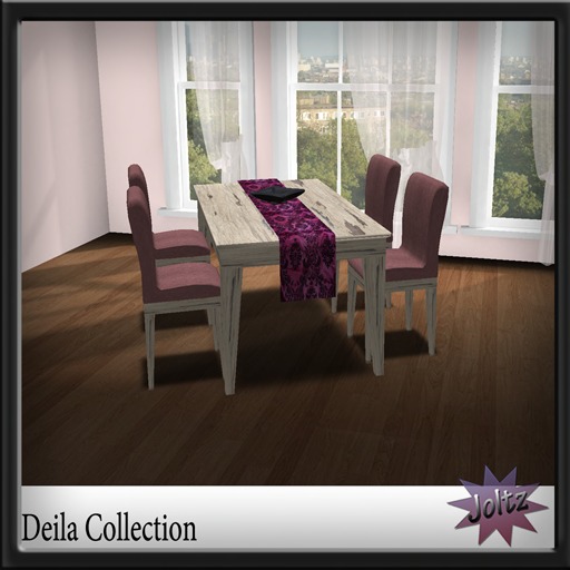 * Joltz* Deila Dinning Table set - Paris Shabby Rose  [box]