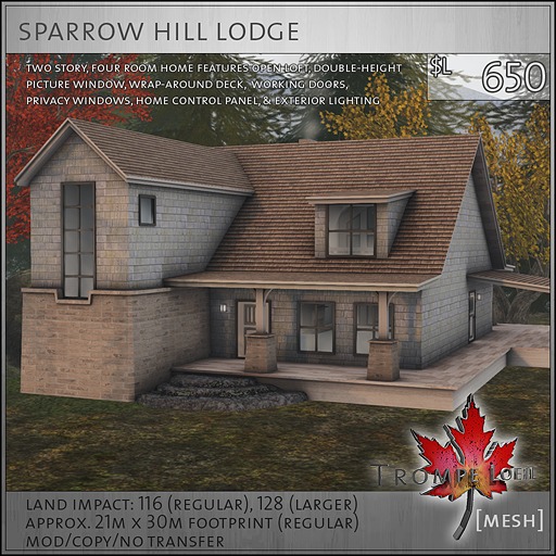 Trompe Loeil - Sparrow Hill Lodge V1.1 [mesh]