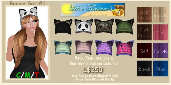 {LT} Beanie - Dark Brown - Set #1 (Boxed)