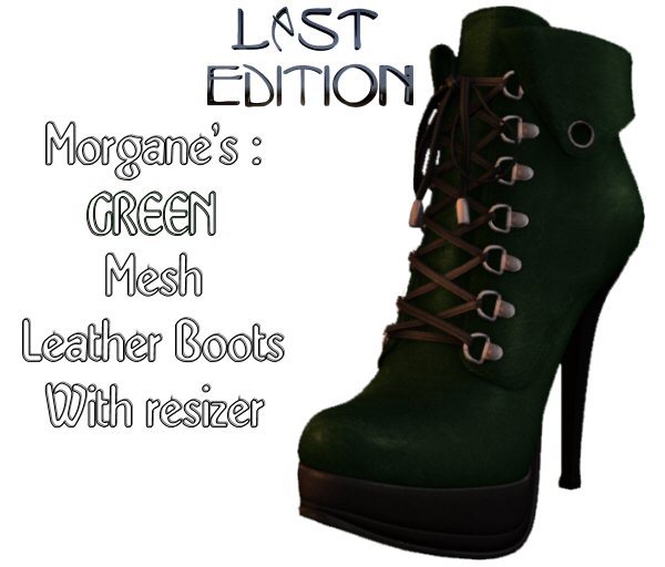 Morgane's GREEN Mesh Boots