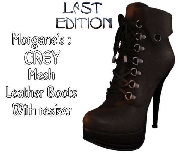 Morgane's GREY Mesh Boots