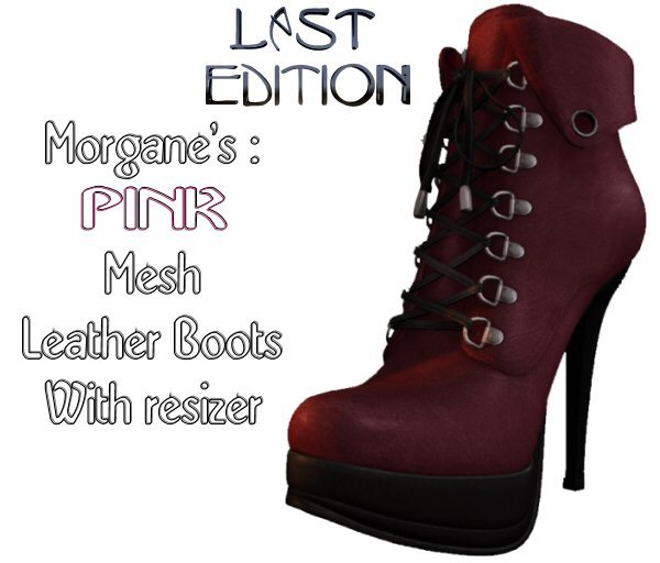 Morgane's PINK Mesh Boots